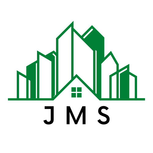 Logo de JMS, expert en rénovation et aménagement de bureaux, représentant des silhouettes de bâtiments. Ce logo incarne le professionnalisme et l'expertise de l'entreprise dans la transformation et la modernisation des espaces de travail, offrant des solutions sur mesure pour répondre aux besoins de ses clients JMS BAT rénovation aménagement espaces professionnels